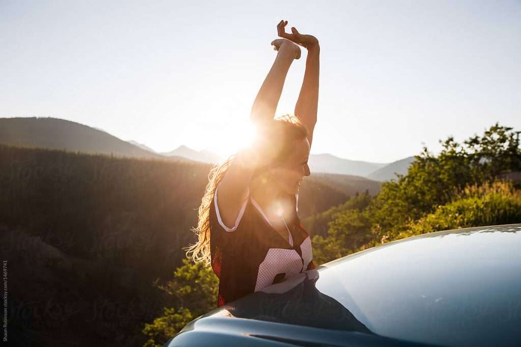 Girl happy after replacing Auto Glass & get Safety by Houston Top Auto Glass
